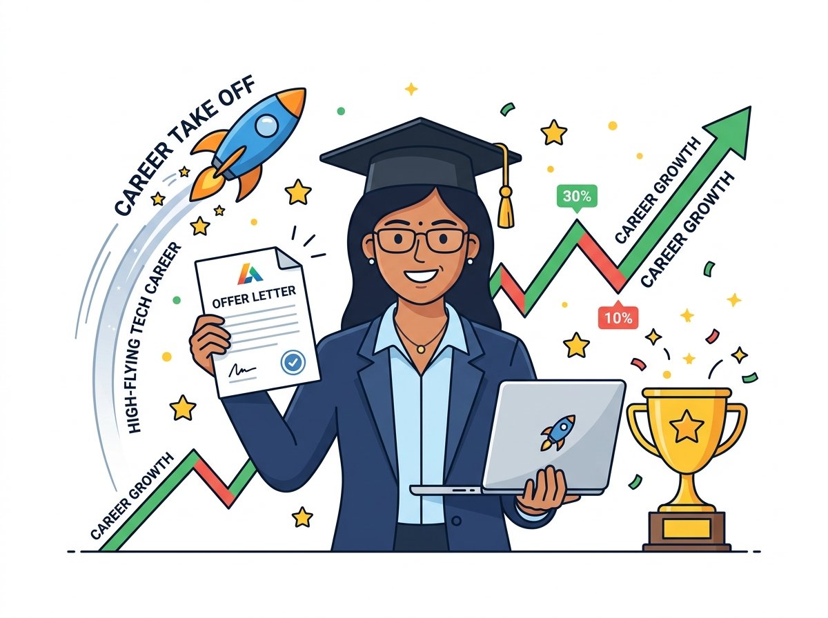 100% Placement Support in Thanjavur Vector Art